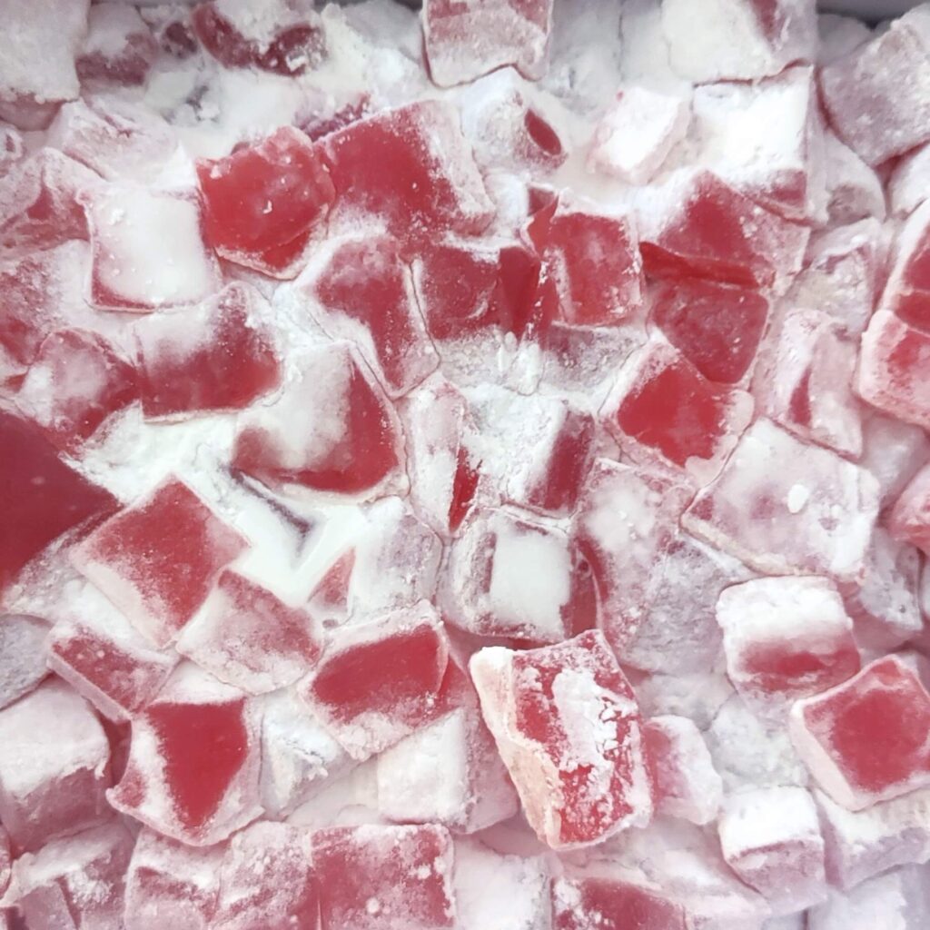 Syros delight bites with rose flavor