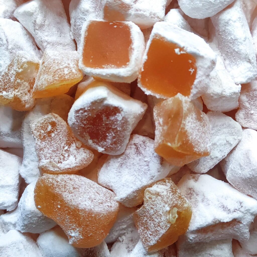 Syros delight bites with orange flavor