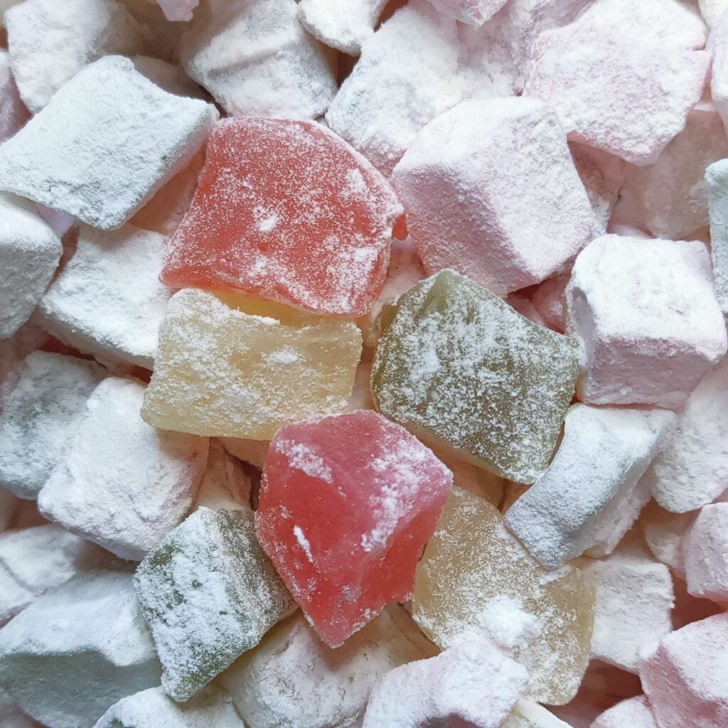 Syros delight bites mixed with rose, mastic & bergamot flavors