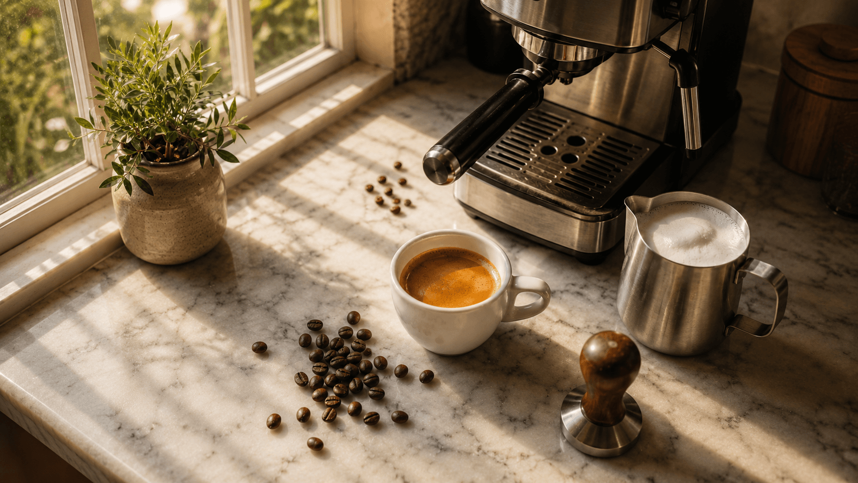 Καπουτσίνο και espresso στο σπίτι
