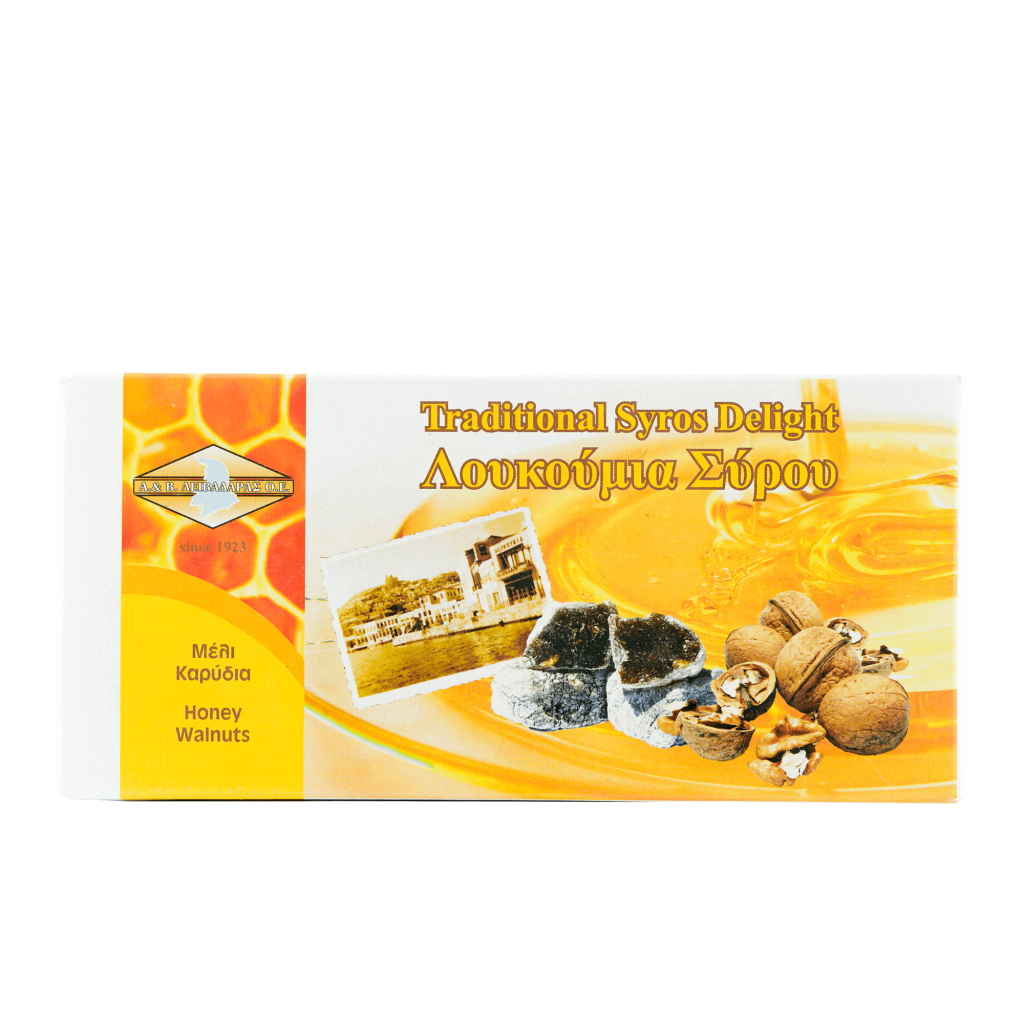 Traditional Syros delight with honey and walnut flavor 380g
