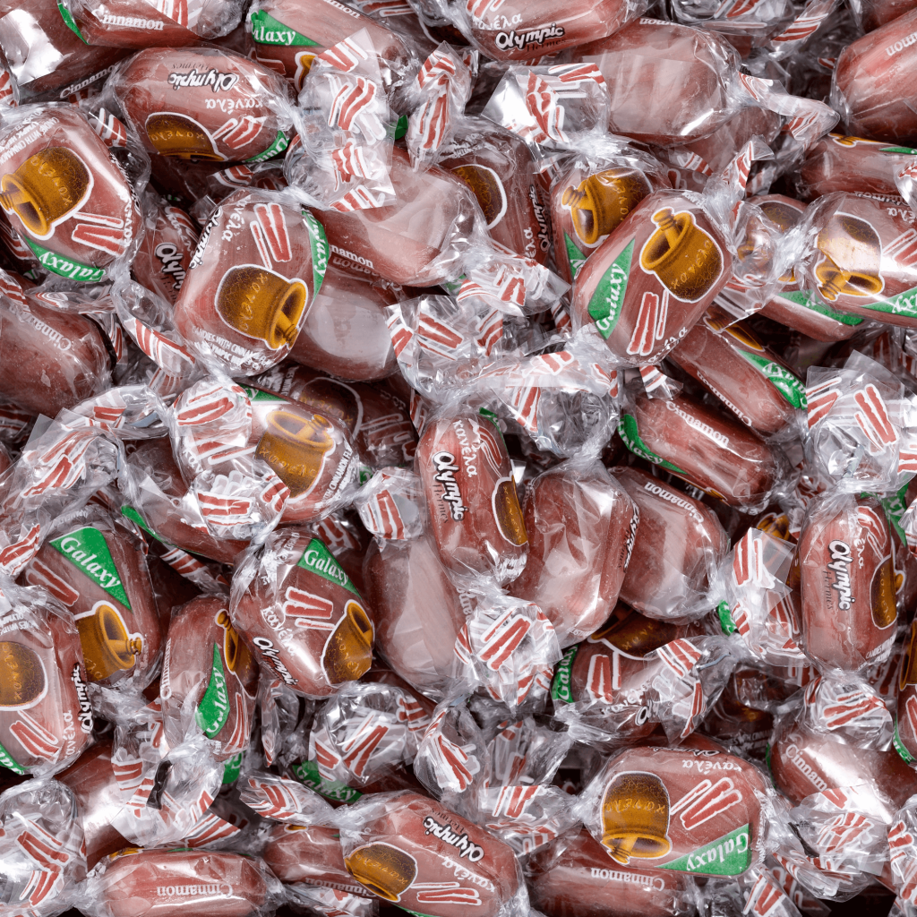 Crystalline cinnamon candies