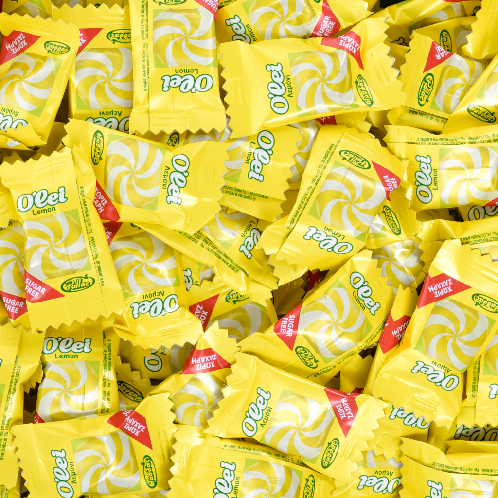Sugar-free lemon candies