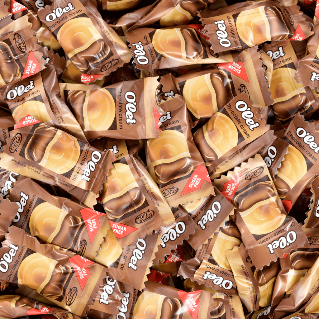 Sugar-free chocolate candies