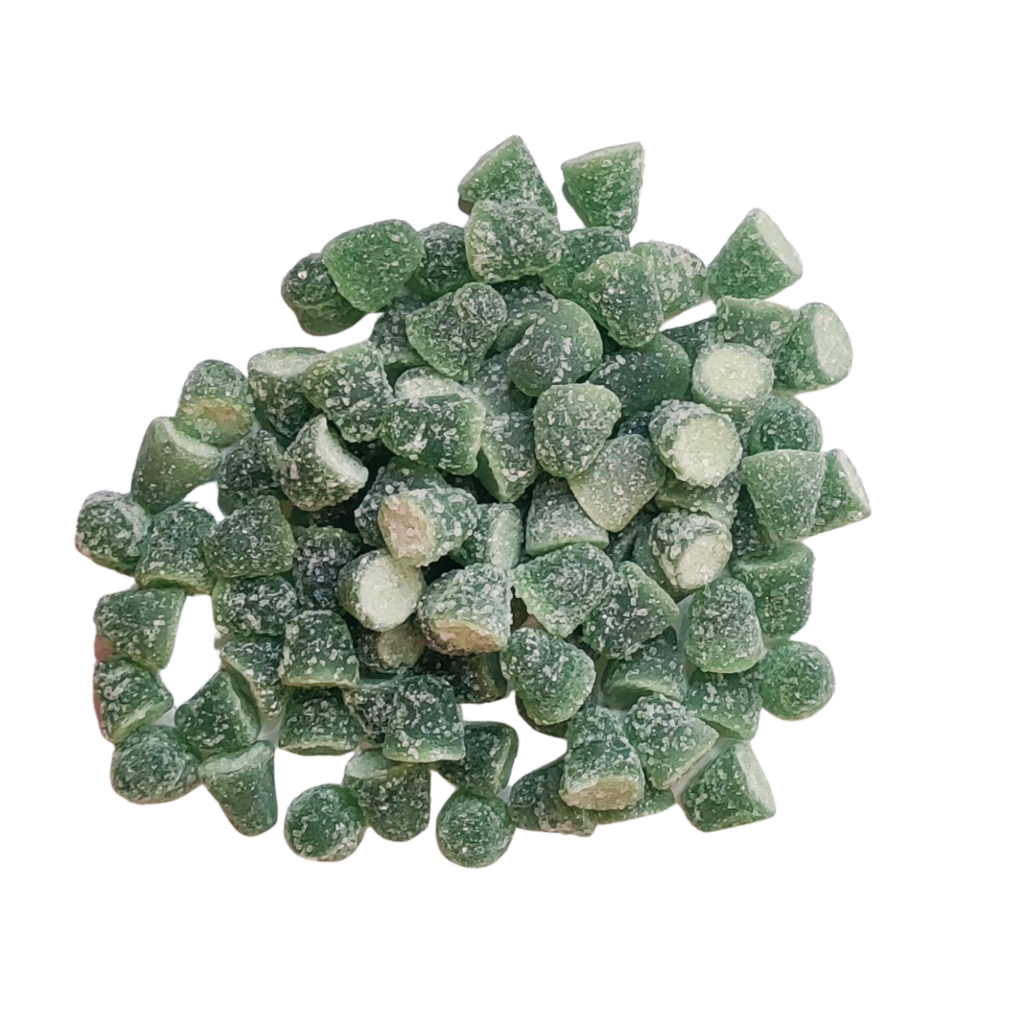 Lozenges with Arabic gum.